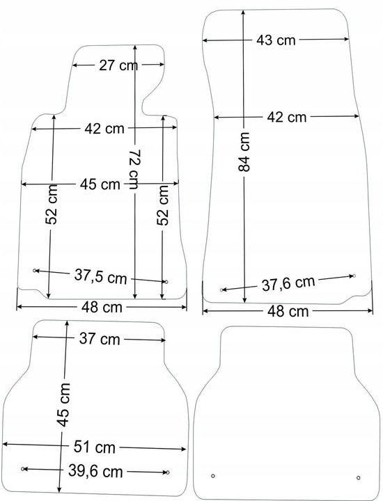 BMW SERIE 5 E39 1996-2003R. NEGRAS ALFOMBRILLAS DE FELPA - ECONOMY. 