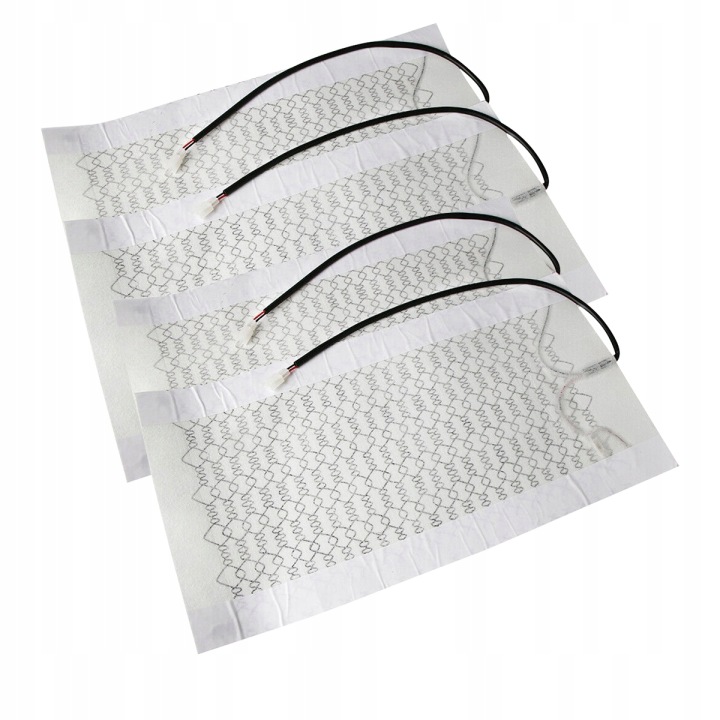 4 PCS TAPIS CHAUFFANTE CHAUFFANTE SOUS GARNITURE DE PORTE MATS CHAUFFAGE RÉGLABLE