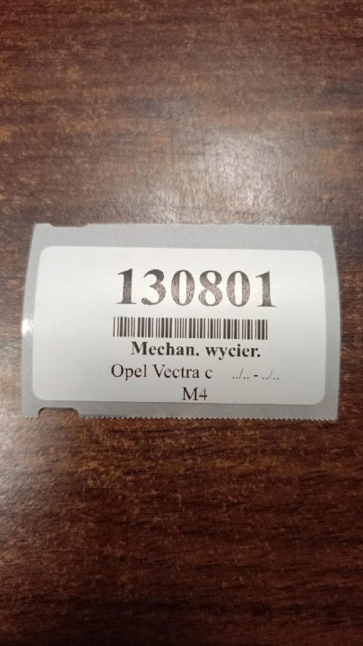 OPEL VECTRA C MÉCANISME ESSUIE-GLACES AVANT 09185806