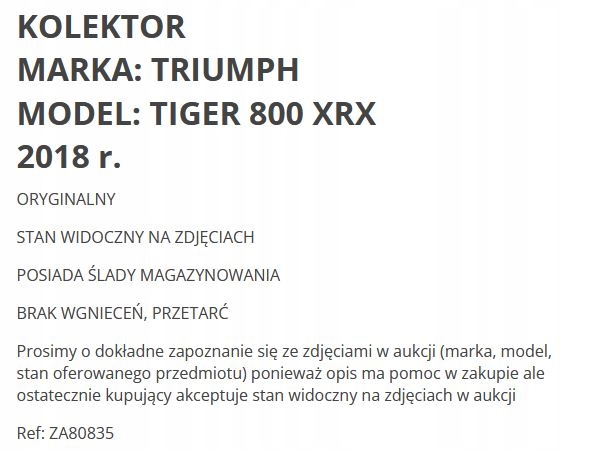 . COLECTOR COLECTORES SILENCIADOR PROTECCIÓN TRIUMPH TIGER 800 XRX 18 R. 