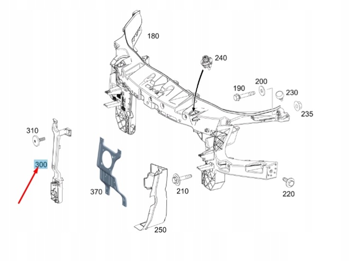 MB SPRINTER 907 AVANT COLLISION WARNING MOUNTING CONSOLE A9108803801