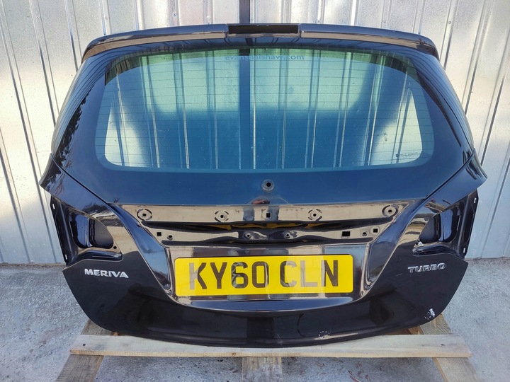 KLAPA SZYBA TYL OPEL MERIVA B ORYGINAL LAKIER Z20R BOOTLID GLASS REAR ...