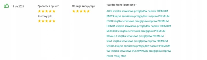 MERCEDES LIBRO DE MANTENIMIENTO KSIAZECZKA PREMIUM AL 16 PRZEGLADOW +GRATIS 