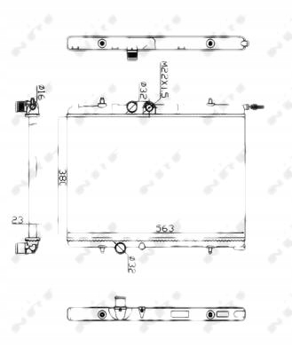 NRF RADIATEUR PEUGEOT 206 1,1-2,0