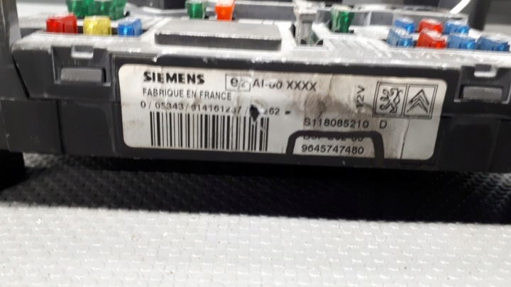 9645747480 MODULE FUSIBLE PEUGEOT 206