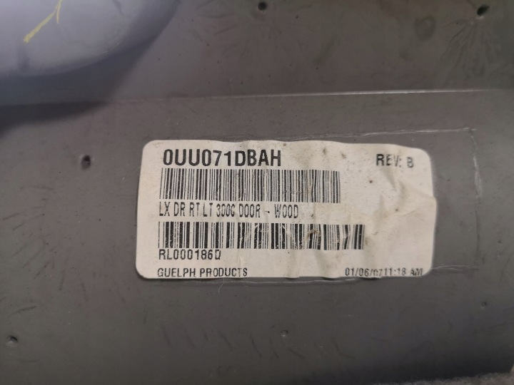 CHRYSLER 300 300C 2007 GAUCHE CÔTÉ CARDAN BRODERIE PORTES ARRIÈRE