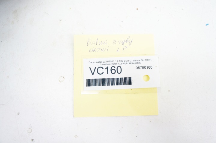 VC160+ DACIA JOGGER MOULURE VITRES PORTES RACLOIR GAUCHE AVANT ENSEMBLE 2PCS