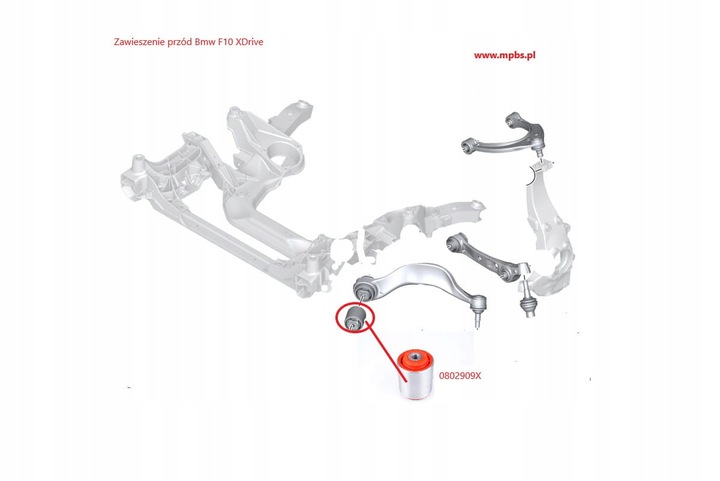 BMW F10 F11 F07 F01 XDRIVE BLOQUE SILENCIOSO PALANCA PARTE DELANTERA PARTE INFERIOR PARTE DELANTERA BANANA 