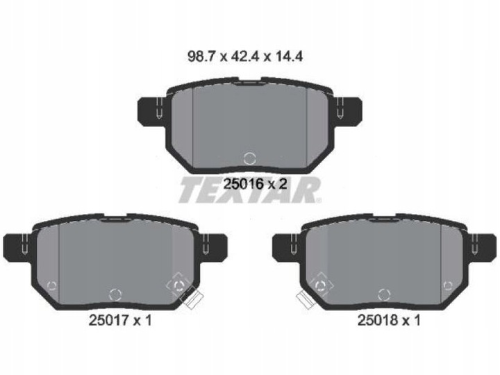 ZAPATAS PARTE TRASERA TOYOTA COROLLA E18 1.3-1.8 13-19 E15 1.6 07-14 PRIUS W3 1.8 08- 