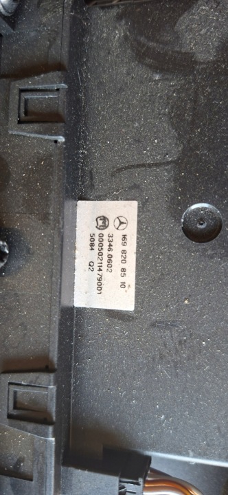MERCEDES W169 PANNEAU COMMUTATEUR CHAUFFAGE SIÈGES CHÂSSIS 1698208510