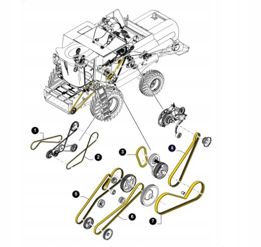 84993120 BELT MLOCARNI NEW HOLLAND CASE 