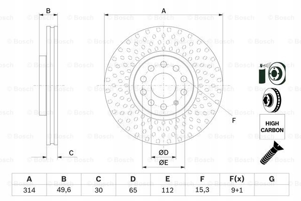 DISQUES SABOTS DE FREIN AVANT BOSCH VW SHARAN photo 3 - milautoparts-fr.ukrlive.com