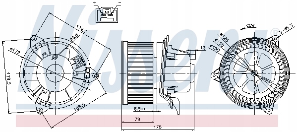 VENTILATEUR NISSENS 87027 1062247