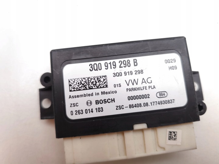 SKODA KODIAQ CONTRÔLEUR MODULE STATIONNEMENT PDC 2.0 TDI 4X4 DIESEL 3Q0919298B