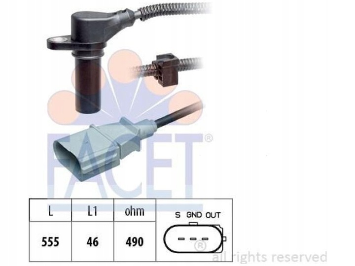 SENSOR POSICIÓN DE EJE CIGÜEÑAL SEAT CORDOBA II MK2 1.9 ALHAMBRA 1.9 