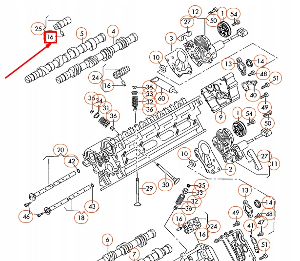 AUDI A4 8E B6 RONDELLE SOUS ARBRE À CAMES 077109320CB