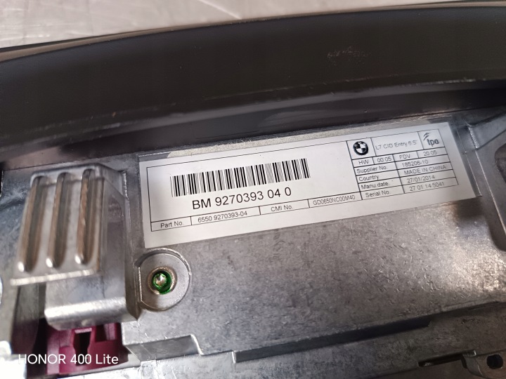 BMW F30 F31 F32 F33 F34 MONITEUR ÉCRAN MONITEUR 9270393