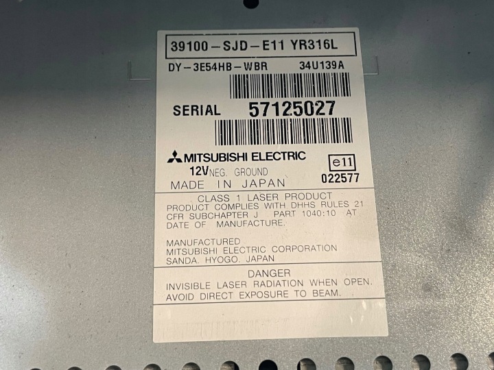HONDA FR-V 2006 STACJA MULTIMEDIALNA 39100SJDE11