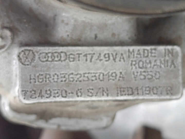 TURBINE AVEC COLLECTEUR VW PASSAT B6 03G253019A GT1749VA 2.0 TDI