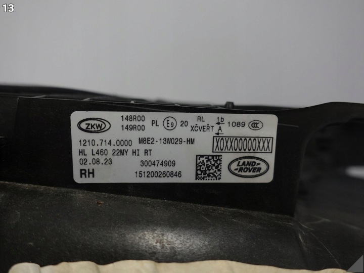 LAND ROVER RANGE ROVER V L460 22- PHARE COMPLET LED DROITE AVANT EUROPE