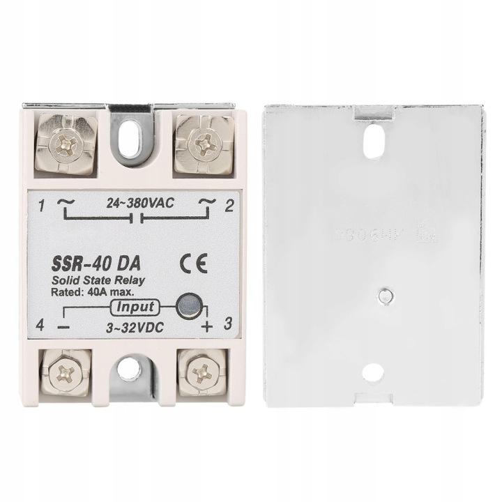 RELAIS ÉLECTRONIQUE POLPRZEWODNIKOWY JEDNOFAZOWY SSR-40DA 40A