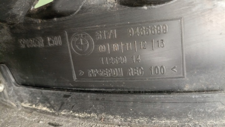 BMW U11 PASSAGE DE ROUE AVANT DROIT GAUCHE 9465707 9465708 9465698 9465699