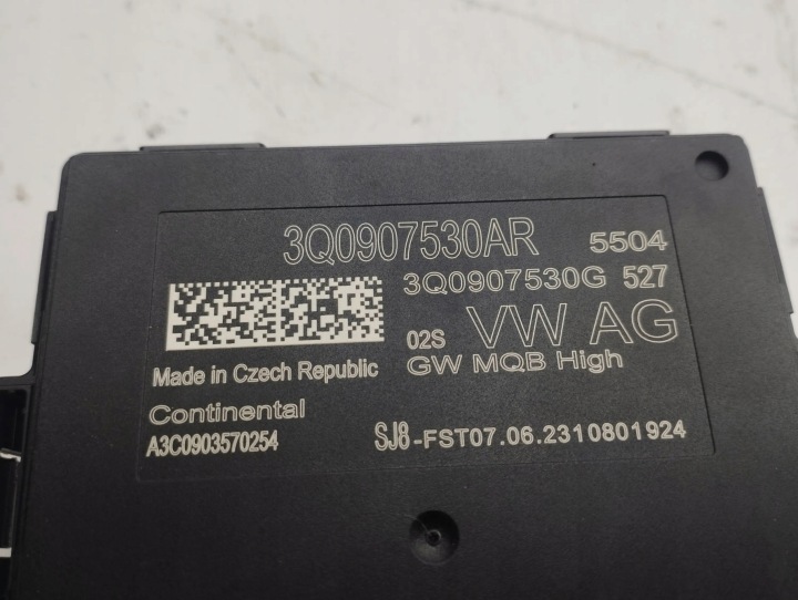 AUDI A1 MODULE DE COMMANDE D'ÉCLAIRAGE (LCM) 2023 3Q0907530AR