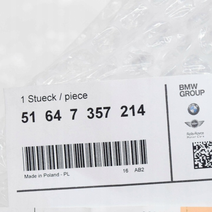 ASSEMBLAGE PHARES DROIT BMW 6 G32 GT 7 G11 G12 ORIGINAL 51647357214