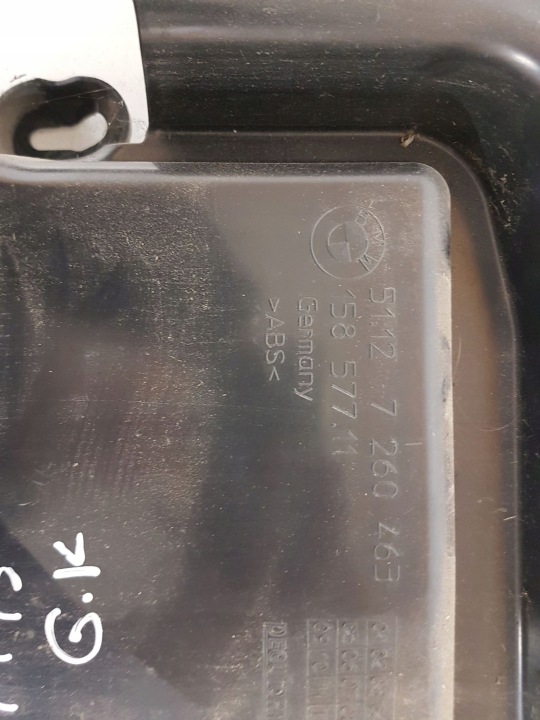 GLISSIÈRE PARE-CHOCS ARRIÈRE ARRIÈRE GAUCHE BMW F31 5112 7260463