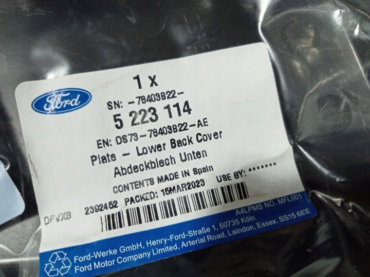 FORD MONDEO MK5 15- GLISSIÈRE PARE-CHOCS DROIT ARRIÈRE DS73-78403B22-AE
