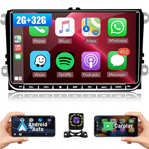 RADIO 2DIN ANDROID 11 VW PASSAT B6 B7 GOLF SKODA 