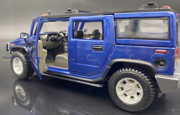 HUMMER H2 SUV 2003 blue 1:27 Maisto 31231nuotrauka 12