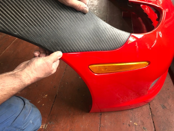 CORVETTE C6 ZR1 AILE AVANT CARBONE 100% WIDE CARROSSERIE LÉGER 2PCS GAUCHE I DROIT