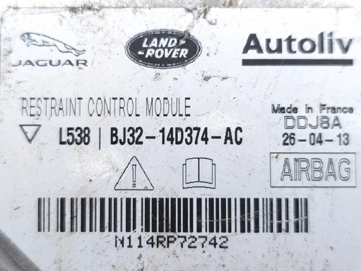 LAND ROVER RANGE ROVER EVOQUE CONTRÔLEUR MODULE AIRBAG SI4 4X4 ESSENCE 2013