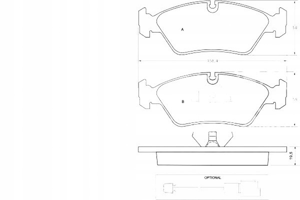 PLAQUETTES FREIN BMW 5 E28 81-87 AVANT ABS