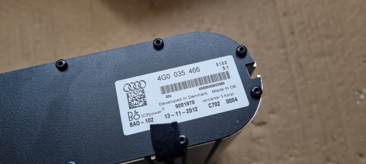 S6 C7 4G A6 AMPLIFICATEUR BANG OLUFSEN 4G0035466 A7 4G S7