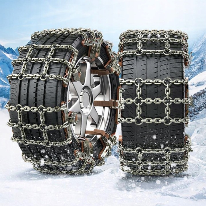 LANCUCHY SNIEGOWE MÉTALLIQUE 2PCS UNIVERSEL SUR ROUES VOITURES SUV OSOBOWKI