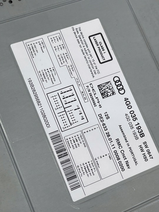 AUDI A6 A7 C7 MODULE LECTEUR DE CARTE UNITÉ MULTIMÉDIA NAVI MMI NAVIGATION LÉGAL