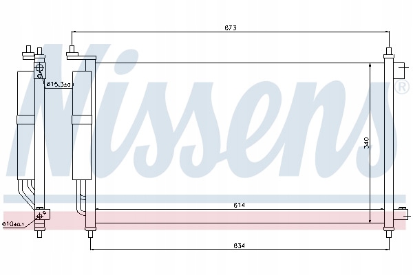 RADIATEUR CLIMATISATION DÉSHYDRATEUR NISSENS 94621