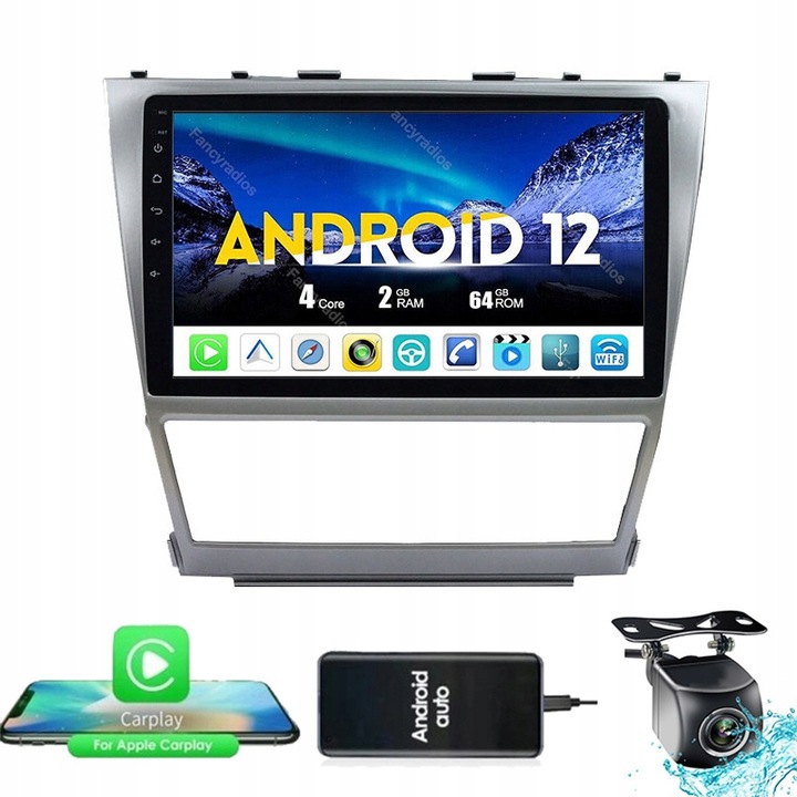 RADIO NAVEGACIÓN GPS TOYOTA CAMRY 2006-2011 CARPLAY 2GB 64GB WIFI 