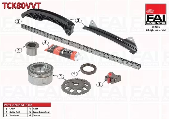 TCK80VVT JUEGO CADENA DISTRIBUCIÓN FAI AUTOPARTS 