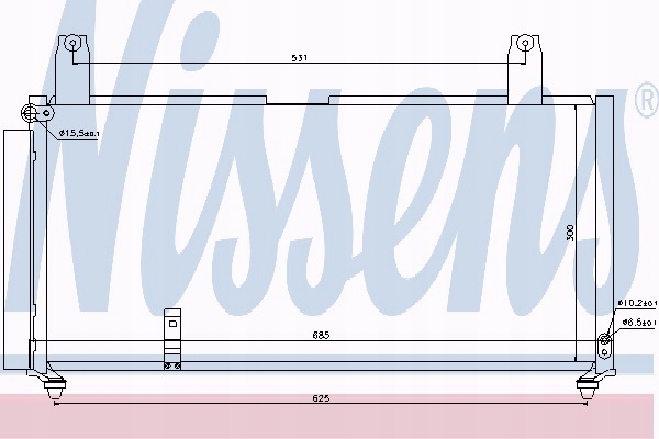 RADIATEUR CLIMATISATION AVEC SÉCHEUR NISSENS 940080 9531054G00