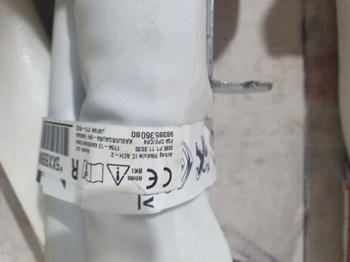 RIDEAU LATÉRALE DROITE AIRBAG CITROEN C5 X 408 II ORIGINE 9838536080