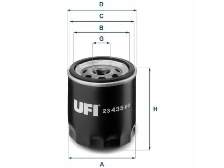 FILTRO ACEITES UFI 23.435.00 