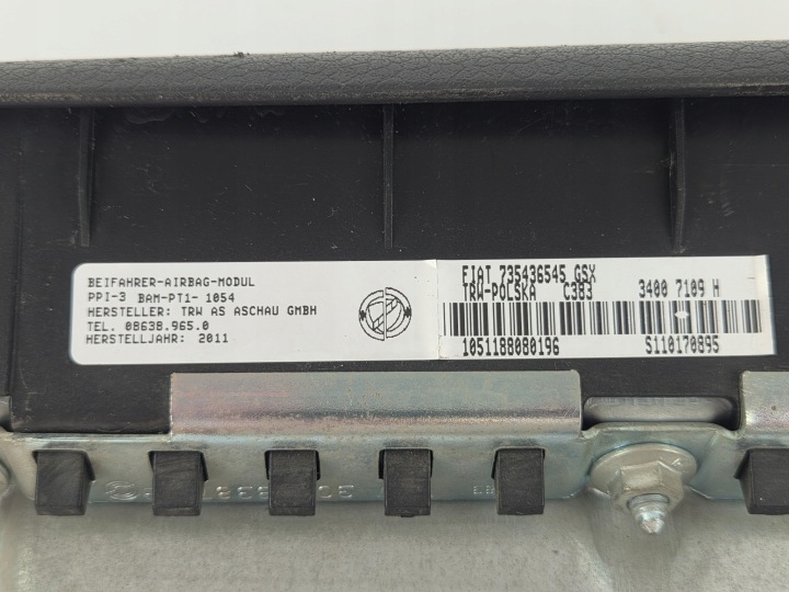 FIAT PANDA II 1.2 LIFT AIRBAG CONDUCTEUR COUSSIN PASSAGER 2 CV COURROIE