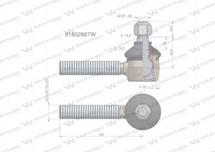 JOINT DIRECTION 11/16'L 81802867 WARYNSKI