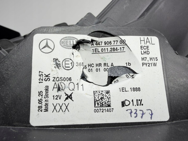 MERCEDES VITO W447 PHARE AVANT GAUCHE AVANT A4479067700