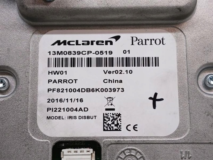 MONITEUR NAWIGACYJNY MCLAREN 570S SPIDER 13M0839CP