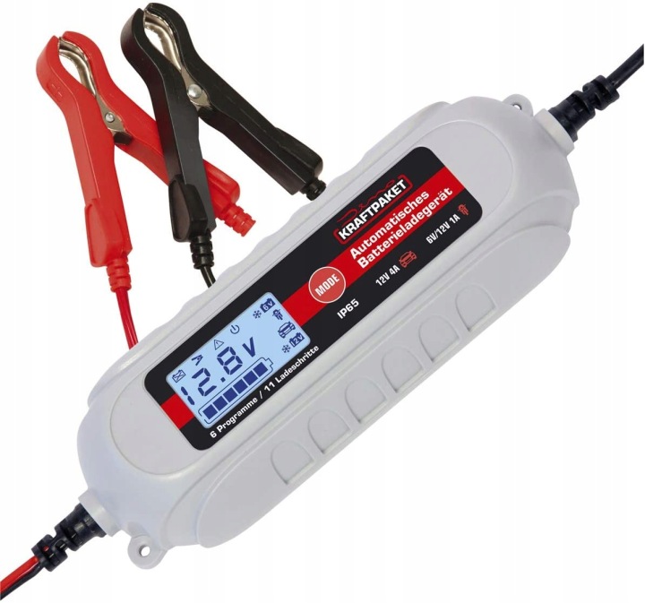 CHARGEUR AUTOMATIQUE KRAFTPAKET 136312 4A-6V/12V INTELIGENTNE CHARGEMENT