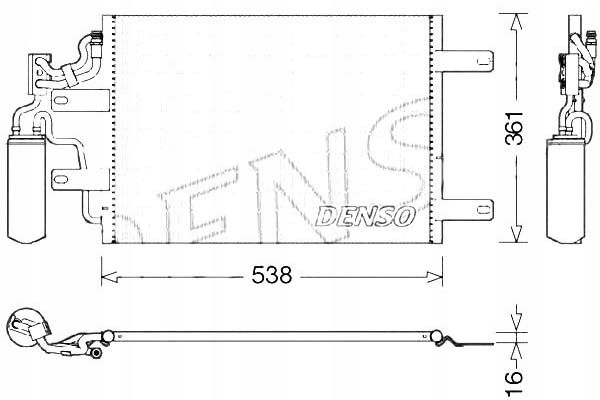 RADIATEUR CLIMATISATION OPEL MERIVA (03-): 1.7 CDTI